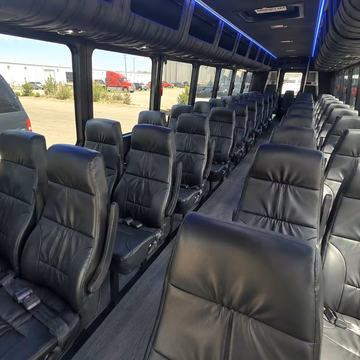28 passenger minibus inside