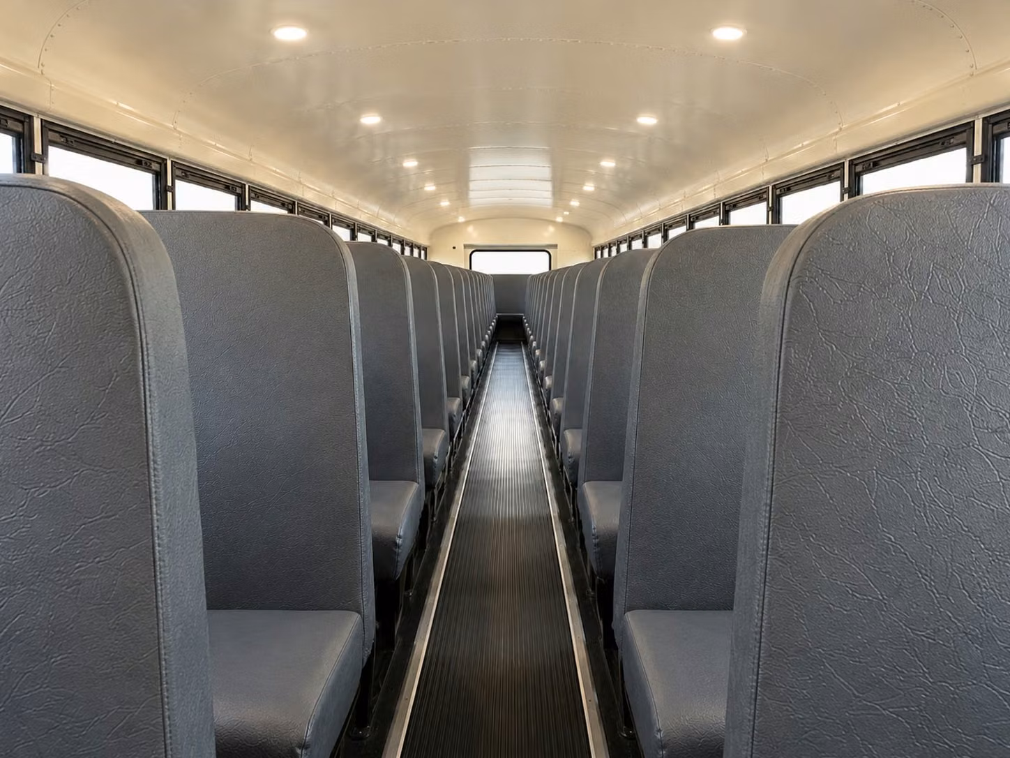 school bus inside